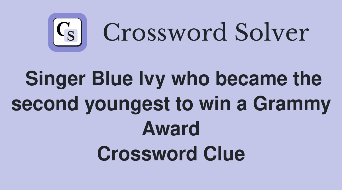 Singer Blue Ivy who became the second youngest to win a Grammy Award